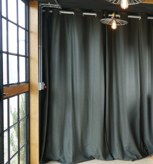121 Woollen Curtains in Cabin Bedroom